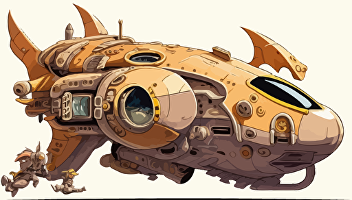 spaceship,comic,anime style,no background,vector,