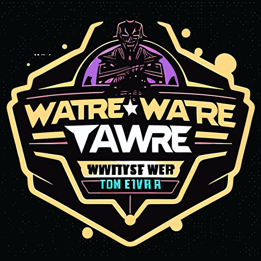 a simple logo for a twitch tournament called Creator Wars, vector