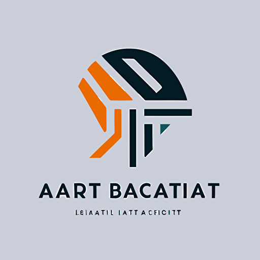 a professional, minimalistic abract 2d logo for an AI consulting firm. vector. Solid colors only.