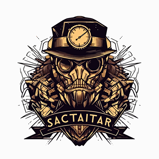 a vector based logo with the word syndicate.art