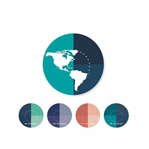 design a logo for earth data visualisation, minimalistic, vector, solid color