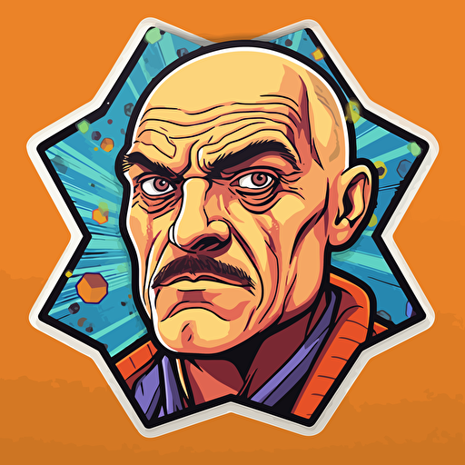 vector sticker, tuff