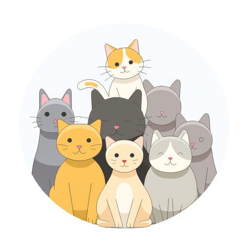 a group of cats