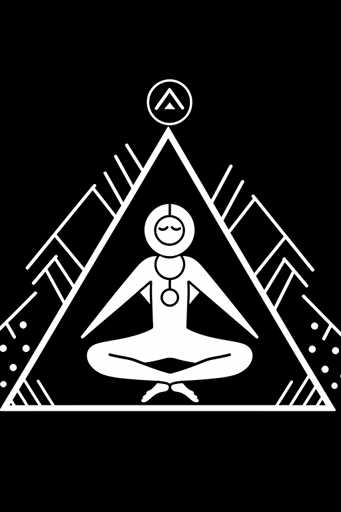 taro card yoga, style by Ramy Wafaa, funny, vector, flat, line, black and white