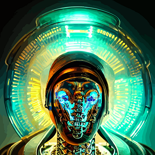shot ancient futuristic cyberpunk hooded dead biomechanical demon dichroic glass mask mastermind character vintage bulbs electronics circuit board intricate elegant highly detailed centered depth field mandala background artstation concept art smooth sharp focus artgerm tomasz alen kopera peter mohrbacher donato giancola joseph christian leyendecker wlop boris vallejo octane render unreal engine 3d render macro mugshot ugly octane render nvidia raytracing demo grainy muted