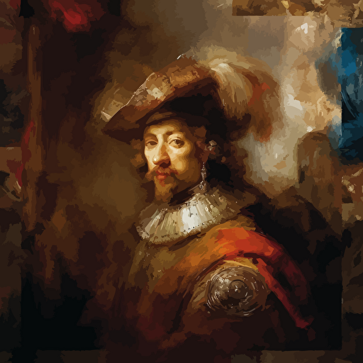 painting of a vector w8, rembrandt, divinci, baroque, masterpiece painting, high end art, colors, masterpiece painting