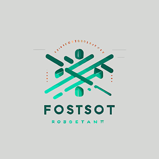 clean, minimalist, vector logo for food technology business focused on community building