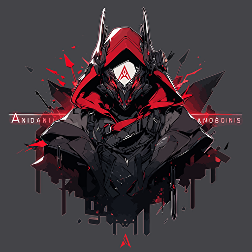 abandon labs logo, vector, red and black