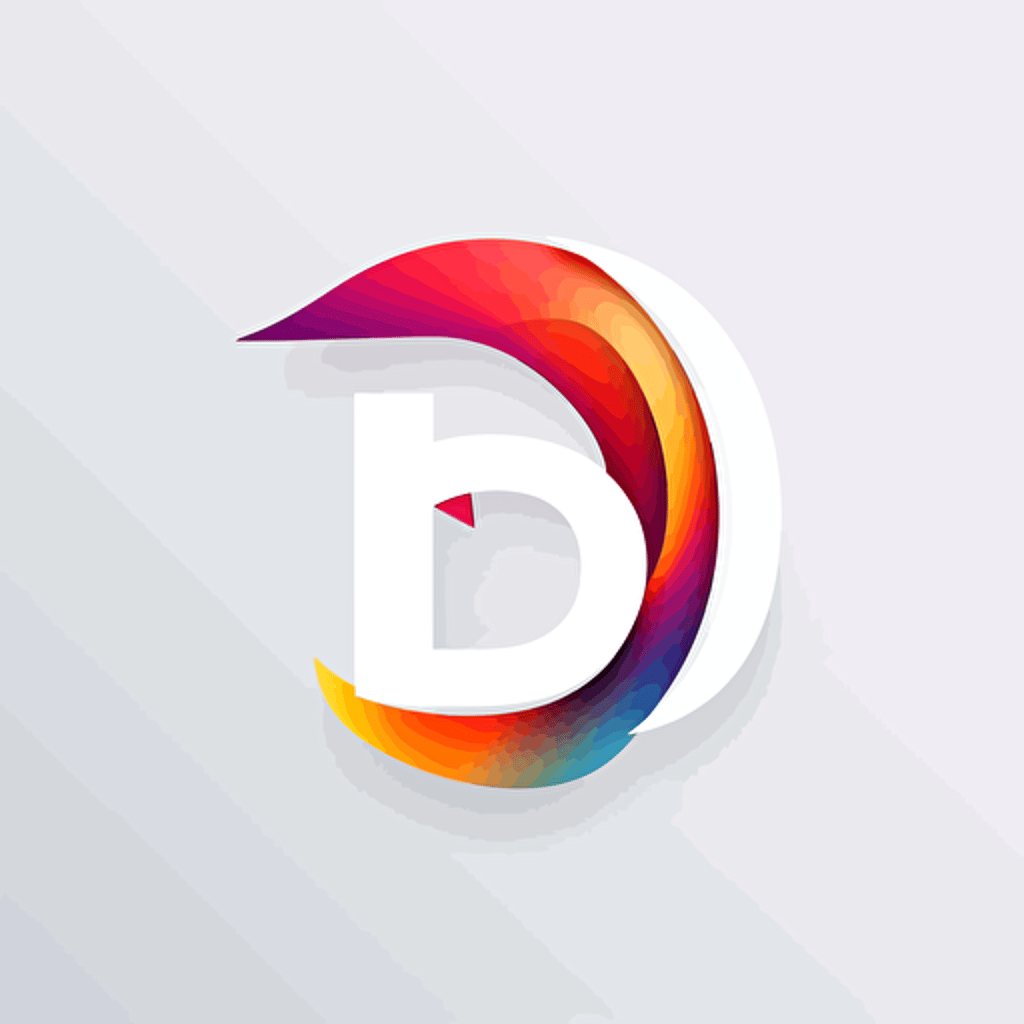 Use letters (D-N), clean simple logo design. background white, vector, simple shapes