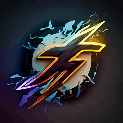 A_coin_emblem_logo_for_a_Thunderbird in an action pose:: Storm in the background, code style, color, vector