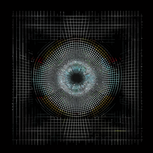 2d projector test pattern grid geometry. 2d vector