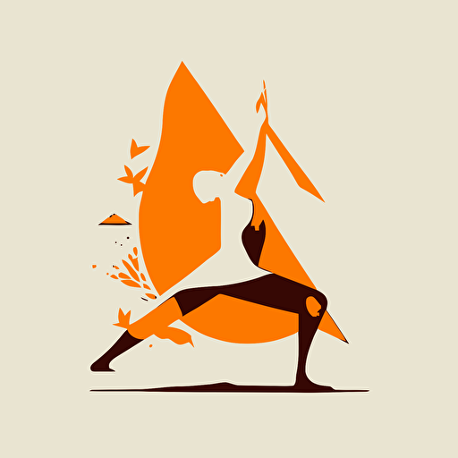 yoga vector art minimalistic