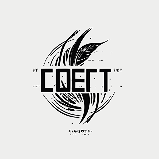 vector design "CODET" logo minimal design white background