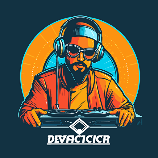 vector dj logo