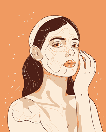 a flat vector of the 3 skincare mistakes women need to avoid