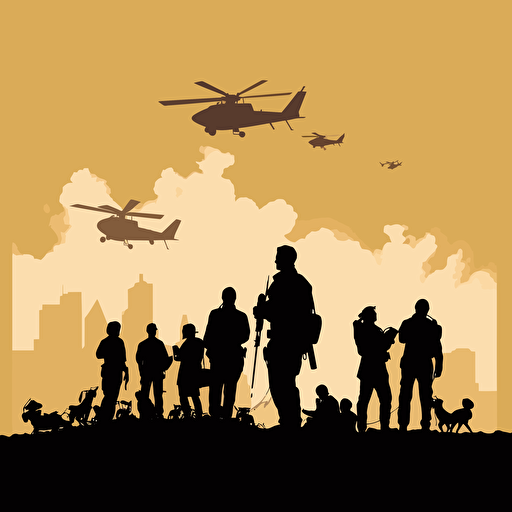 silhouett Design ,simple illustration ,money war,vector ,silhouette