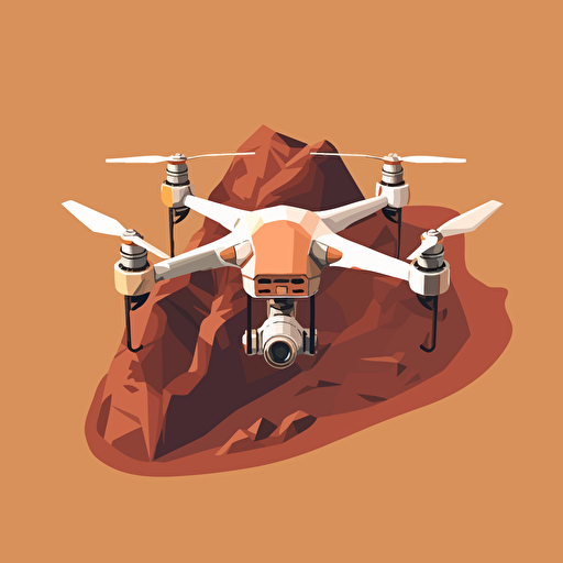 a drone, vector, 2d,