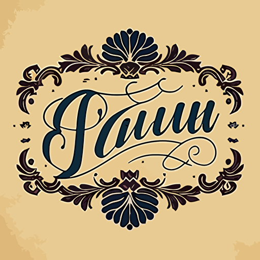 flat vector Iowa wordmark of the word “Iowa” in cursive. Should be elegant, preppy, classy, traditional, old school, rich, timeless**