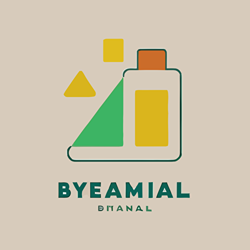 a flat vector logo for an eco-friendly cleaning products company, minimal, by Paul Rand, De Stijl, vector, symbol
