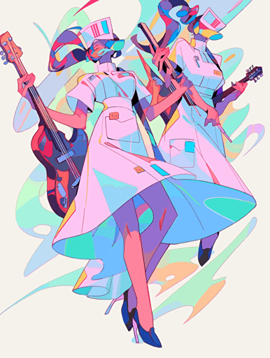 Contemporary art, folk culture, product design, world music, musical theatre, nurses,vector ,2d illustrator,