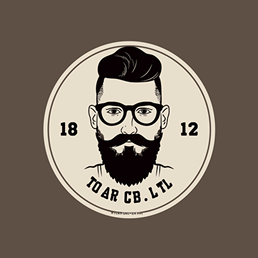 Create a modern minimalist logo of a hipster bar called the 216 club, vector 2 color, Saul Bass,