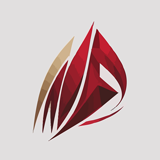 Logo, abstract/geometric design, simple vector, the design should reflect dialogue and communication, dark red