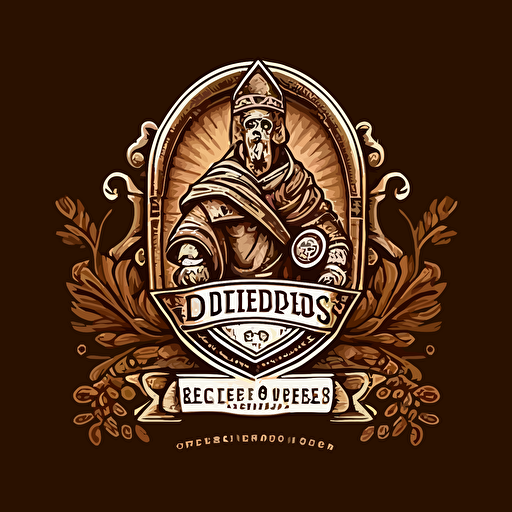 a logo vector for a beer company with the title "Discipulos cerveros"