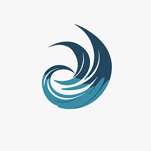 Bold, business-oriented, professional, minimal modern logo symbol for an airflow company, sleek and simple design on a white background, easily vectorizable, incorporating elements of air flow and motion, strong contrast