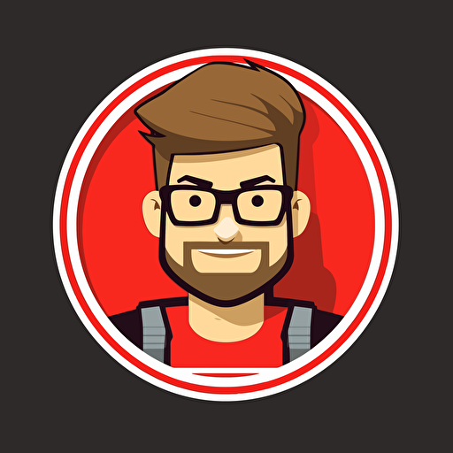 create a branding logo for youtube, flat logo, vector logo