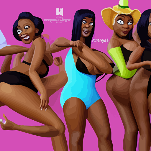 16k stunning coherent 3d perfect face coherent body anatomically correct group black bbw models twerking taking pictures posing bed laying phone boyfriend 3d style pixar smooth 3d highly detailed highly detailed sharp focus bokeh depth field 16k resolution unreal engine 5 coherent cinematic lighting photorealistic