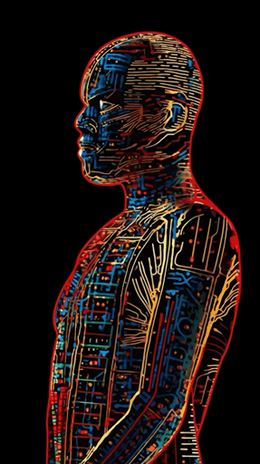 cyberpunk ghost in the machine, techno-ziggurat made of digital binary barcode data, mystical cryptopunk vector dot matrix futuristic generative art, ultra-sharp intricate details::3 artwork by Hassan Hajjaj:: artwork by Mary Sibande:: artwork by Viviane Sassen:: artwork by Aida Muluneh:: artwork by Delphine Diallo