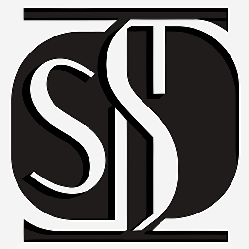 minimalist vector line logo of the the letters s and p in the style of ivan chermayeff