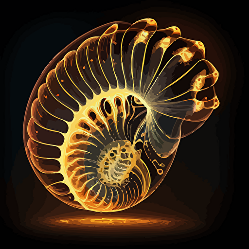 a glowing viral vector shell with a small strand of DNA inside it