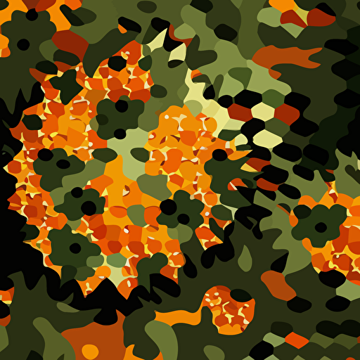 vector pattern, flecktarn camoflauge, digital art style, flecktarn, pattern,