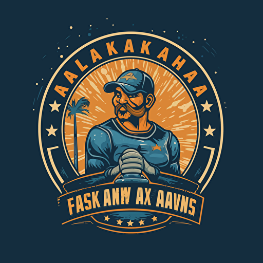 a vector logo for a pressure-washing company in south florida named AJAX