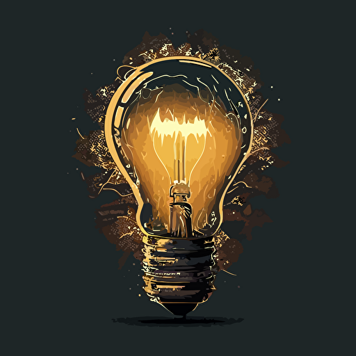light bulb vector art