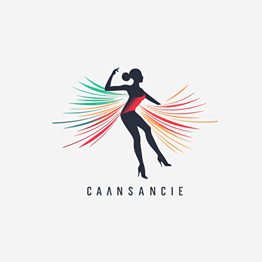 a simple logo for a dance company in the style of massimo vignelli, modern, style, vector, white background, high quality