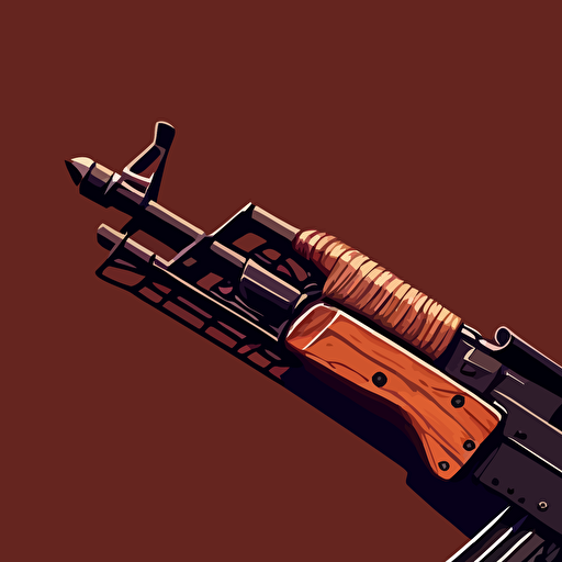vector art, AK-47