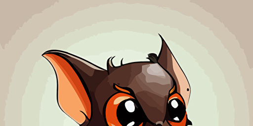 cute bat cartoon vector style