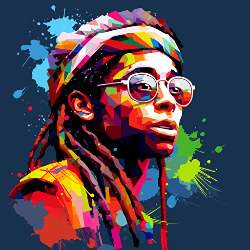 lil wayne absract design vector