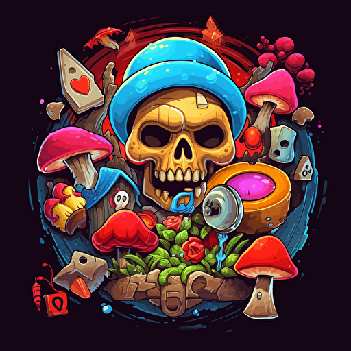 logon for gaming youtube channel, vector, illustrator