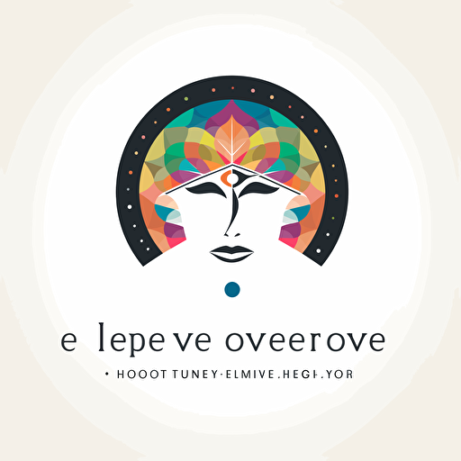 Create a modern and eye-catching logo. For a transpersonal therapist who does therapies online and in person, she has a promise that says "Become the love of your life and recover your power" she works with self-esteem, empowerment, the one that effectively represents the brand and its values. The logo should be simple yet memorable, and should be easily recognizable even when reduced to small sizes. I want a female head with curly hair not African American hair. The logo should be able to easily adapt to different social media platforms and should be provided in different file formats such as jpeg, png, and vector. "