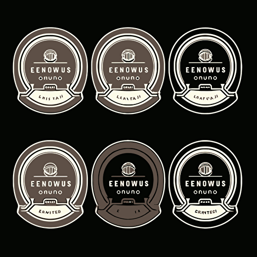 an emblem logo of marijuana brand, clean, luxury, vector, neutral,