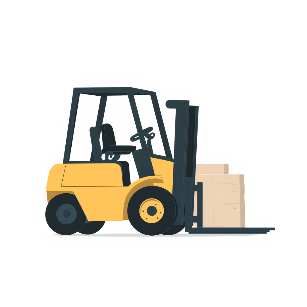 a forklift