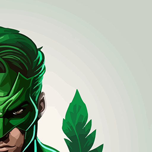 green hero vector logo
