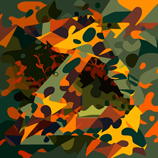 vector pattern, flecktarn camoflauge, digital art style, flecktarn, pattern,