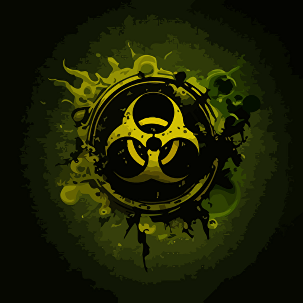 a biohazard desktop wallpaper background vector