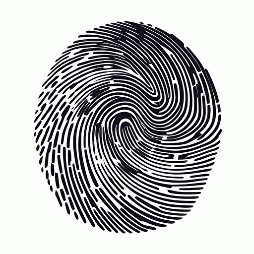 Digital Fingerprint, vector, illustrator, white background