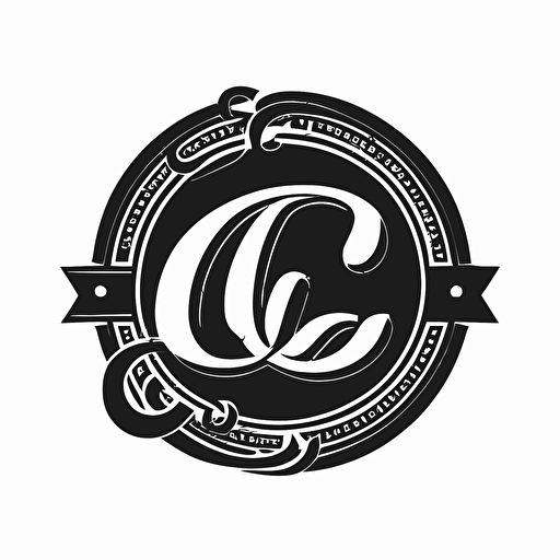professional logos, lettermark of letter CJ, vector