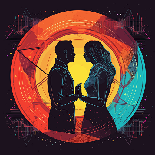 synchronicity, love, vector